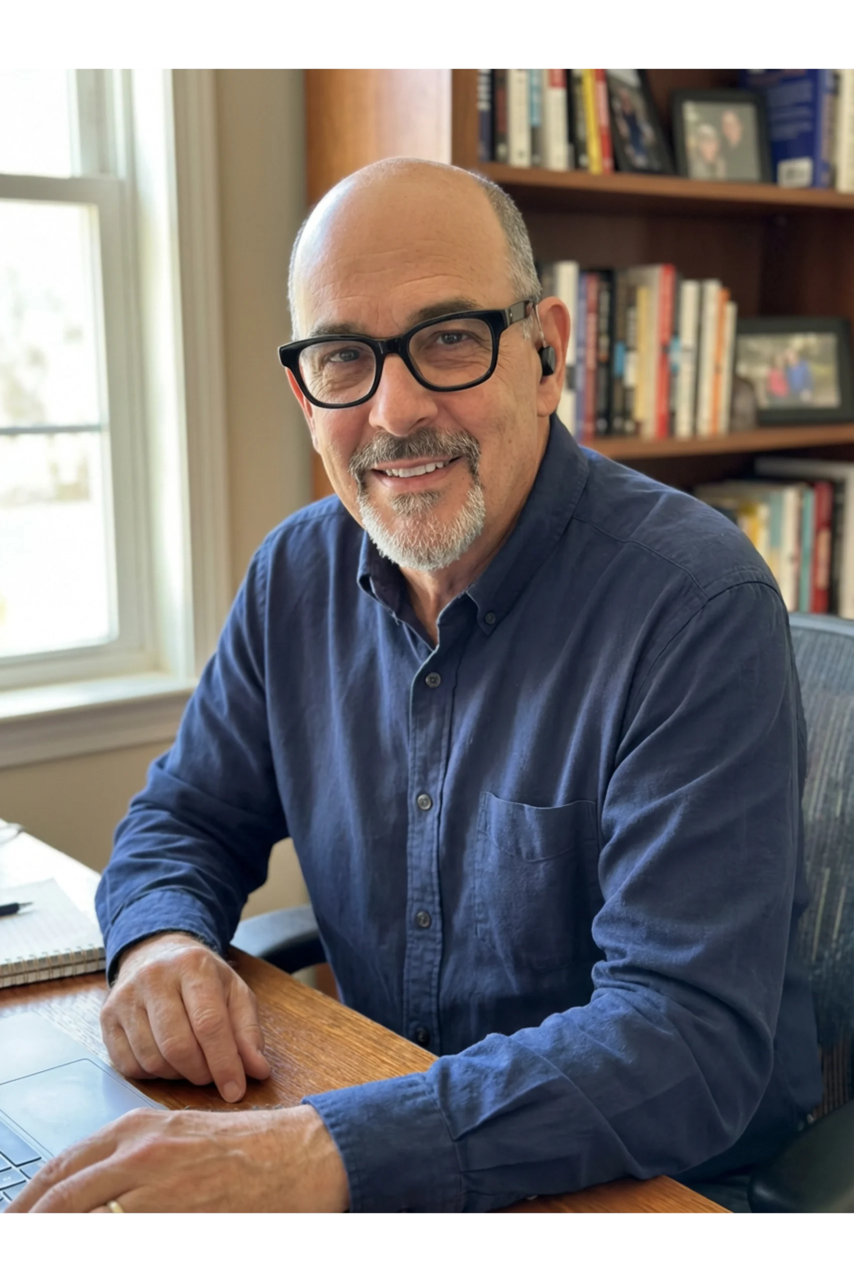 Jay Richard at his desk